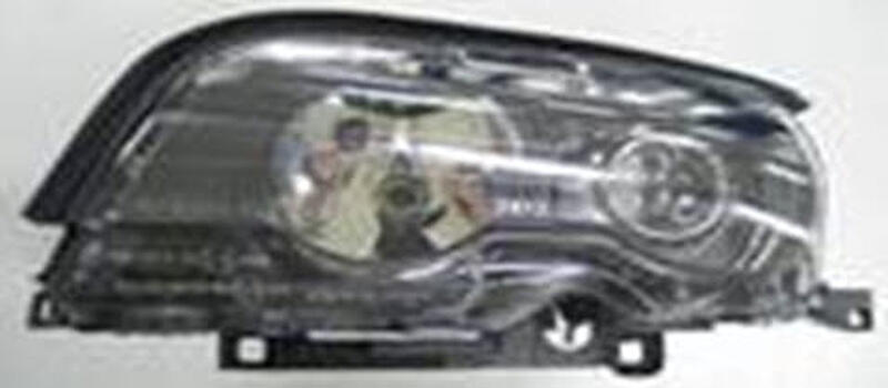 КУПЕ фара левая, с мотором электрокорректора под ксенон черная BMW E46 (купе) 98-02 BM46K98-002B-L 0301157275/63126904293
