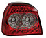 Задние фонари VW Golf III 92-97 прозрачные хром LED VWGLF92-748H-N VK132-BESE2-E -- Фотография  №1 | by vonard-tuning
