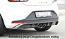 Диффузор заднего бампера Seat Leon 5F FR с 01.13- (под карбон, сдвоеный выхлоп слева)  00099183  -- Фотография  №1 | by vonard-tuning