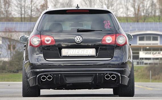 Юбка заднего бампера VW Passat B6 3C универсал левое+правое расположение гл-ля RIEGER 00024079 