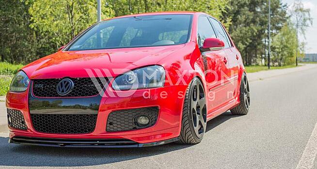 Сплиттер переднего бампера на VW Golf 5 GTI артикул VW-GO-5-30TH-FD1  Maxton Design | by vonard-tuning