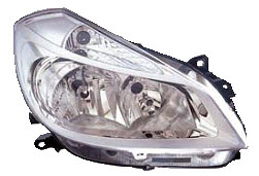 Фара правая (под корректор) (хромированный хаузинг) RENAULT CLIO 06- RNCLI06-000H-R 7701061069/89900134