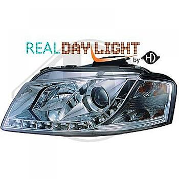 Фары передние для Audi A3 8Р с ходовыми огнями DRL артикул 1031486  Diederichs | by vonard-tuning