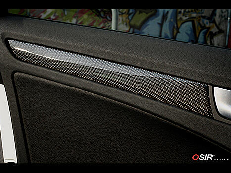Комплект вставок из карбона в облицовочные панели дверей Audi A4 B8 09- Stripes A4 B8 carbon (4 Pieces) 