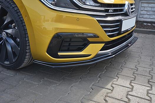 Сплиттер переднего бампера на VW Arteon гладкий VW-AR-1-RLINE-FD1 