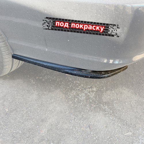 Сплиттеры заднего бампера Hyundai Sonata 4 EF рест. - чёрный металлик