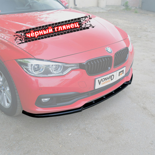 Сплиттер переднего бампера BMW 3 F30 рест. B3-F30-FL-FS1G 