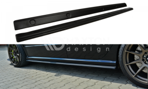 Накладки на пороги на Skoda Fabia RS артикул SK-FA-1-RS-SD1  Maxton Design | by vonard-tuning
