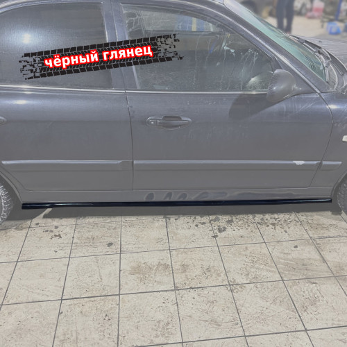 Лезвия под пороги Hyundai Sonata 4 EF рест. артикул HYSO-4F-SS1G  Vonard customs | by vonard-tuning