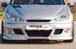 Решетка радиатора без эмблемы Peugeot 206/ 206cc седан/ кабриолет RIEGER 00052210 