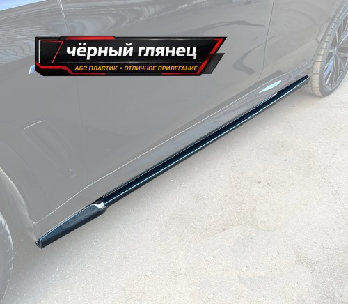 Лезвия под пороги BMW X5 G05 M-Pack - чёрный глянец артикул BX5-G05-MPACK-SS1G  Vonard customs | by vonard-tuning
