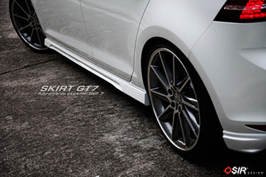 Накладки на пороги VW Golf Mk7 GTI Osir Design SKIRT GT7 Fiber 