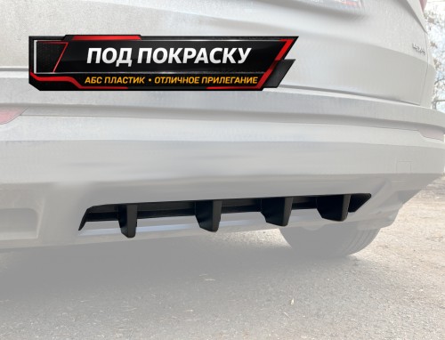 Диффузор вставка заднего бампера Skoda Karoq 1 (ver. 2) - под покраску артикул SKAR-DIF2P  Vonard customs | by vonard-tuning
