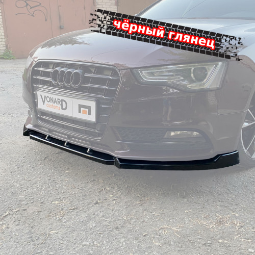 Сплиттер переднего бампера Audi A5 B8.5 8K рест. артикул AA5-B8-FL-FS1G  Vonard customs | by vonard-tuning