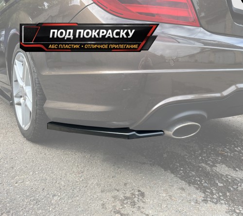 Сплиттеры заднего бампера Mercedes С W204 AMG-line рест. - под покркску артикул MBС-204-AMGLINE-FL-RS1P  Vonard customs | by vonard-tuning