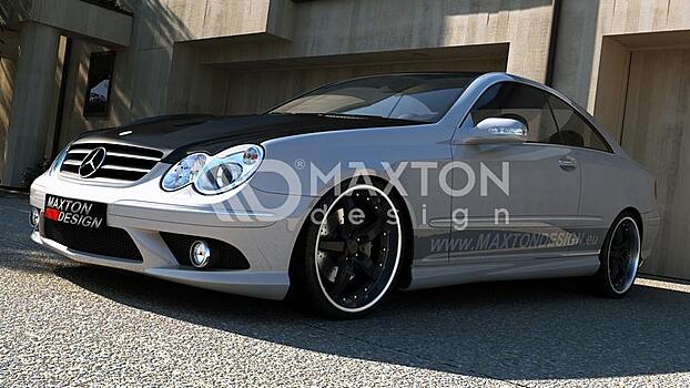 Пороги Mercedes CLK W209 в стиле AMG артикул ME-CLK-209-AMG-S1  Maxton Design | by vonard-tuning