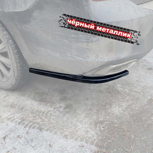 Сплиттеры заднего бампера VW Polo 6 liftback - черный металлик артикул VWPO-6-RS1M  Vonard customs | by vonard-tuning