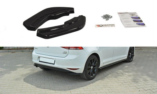 Сплиттер заднего бампера (левый+правый) VW Golf 7 дорест. VW-GO-7-RSD1 