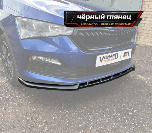 Сплиттер переднего бампера Skoda Rapid 2 V2 артикул SRA-2-FS2G Vonard customs | by vonard-tuning