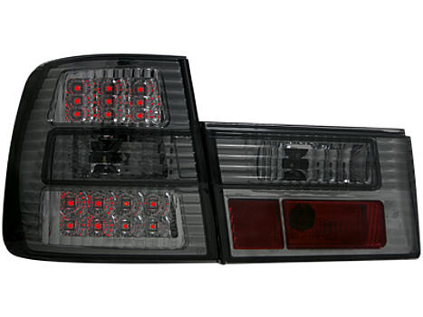 Задние фонари на BMW E34 Lim. 85-95 черные, диодные LED RB17LB / BME3488-762H-N 