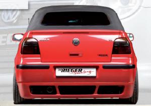 Юбка заднего бампера VW Golf 4 10.97-03 кабриолет RIEGER 00059041 