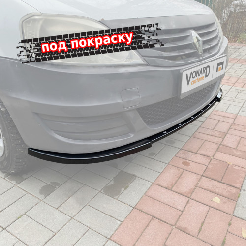 Сплиттер переднего бампера Lada Largus 1 (Renault Logan 1 рест.) - под покраску LL1-FS1P 