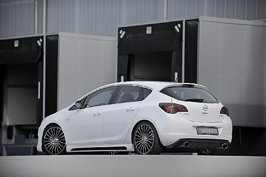 Пороги Opel Astra J Carbon-Look 00099846+00099847 
