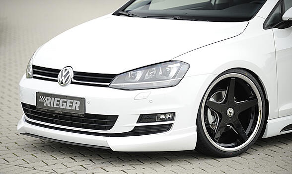 Юбка переднего бампера VW Golf Mk7 Rieger с дополнительными вентиляционными отверстиями 00059551 