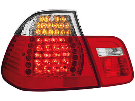 Задние фонари на BMW E46 4D 02-04  красные, диодные LED и диодным поворотником RB21AL / 1214896 