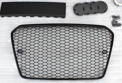 Решетка радиатора Audi A5 12-16 в стиле RS5 (черная) 1045340 