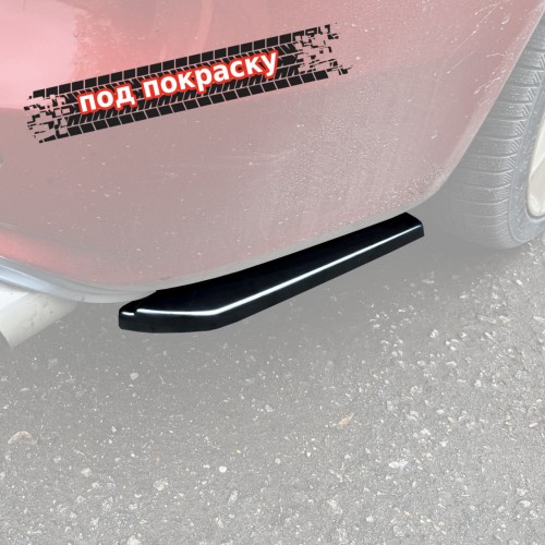 Сплиттеры заднего бампера Audi A4 B8 стандарт рест. - под покраску артикул AA4-B8-FL-RS1P  Vonard customs | by vonard-tuning