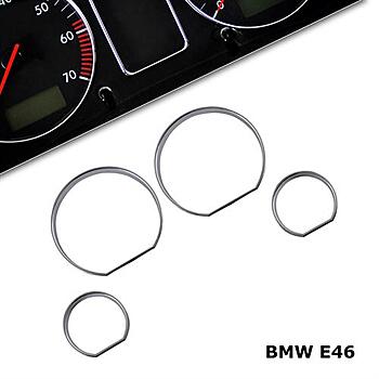 Хромированные кольца, вставки накладки в приборную панель BMW E46 839294 