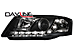 Фары передние Audi A6 С5 97-01 LED габаритная полоса, черные SWA06GXB / AI0A697-005B-N 4B0941003BJ+4B0941004BJ SK3400-ADA601-CJM -- Фотография  №2 | by vonard-tuning