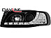 Фары передние на Seat Ibiza 6K 93-00 черные, с дневной диодной полоской и диодным поворотником SWSI03GXBL  -- Фотография  №2 | by vonard-tuning
