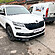 Сплиттер (c ребрами) переднего бампера Skoda Kodiaq 1 стандарт (ver. 1) - текстурный SK1-FS1T  -- Фотография  №1 | by vonard-tuning