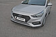 Сплиттер губа переднего бампера Hyundai Solaris 2 - гладкий АБС пластик FrontSplitter-HyundaiSolaris2-P  -- Фотография  №1 | by vonard-tuning
