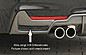 Диффузор заднего бампера BMW 4er F32/ F33/ F36 M-Tech выхлоп слева и справа 4x80mm / с вырезом 00053489 / 00088073 / 00099267  -- Фотография  №3 | by vonard-tuning