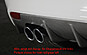 Диффузор заднего бампера Audi A1 (8X) дорестайл (2x76mm)) 00099875  -- Фотография  №2 | by vonard-tuning