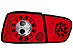 Задние фонари на Seat Ibiza 6K2 08.99-02.02 красные,   диодные LED RSI01LLRC  -- Фотография  №1 | by vonard-tuning