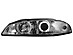 Фары передние на Mitsubishi Eclipse 97-98   ангельские глазки SWMI02  -- Фотография  №1 | by vonard-tuning