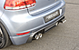 Юбка заднего бампера VW Golf MK 6 под выхлоп слева+справа RIEGER 00059509  -- Фотография  №3 | by vonard-tuning