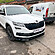 Сплиттер (c ребрами) переднего бампера Skoda Kodiaq 1 стандарт (ver. 1) - текстурный SK1-FS1T  -- Фотография  №1 | by vonard-tuning