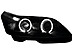 Фары передние на Citroen C4 04+ черные, ангельские глазки SWC04XB  -- Фотография  №1 | by vonard-tuning