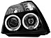 Фары передние на Citroen C2 03+  черные, ангельские глазки SWC03B  -- Фотография  №1 | by vonard-tuning