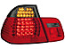 Задние фонари на BMW E46 4D 98-01 красные/черные, диодные LED  и диодным поворотником RB21LRB / 1214897 / BME4698-765RT-N BM102-BEDE4-E -- Фотография  №1 | by vonard-tuning