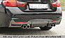 Диффузор заднего бампера BMW 4er F32/ F33/ F36 M-Tech выхлоп слева и справа 4x80mm / с вырезом 00053489 / 00088073 / 00099267  -- Фотография  №1 | by vonard-tuning