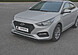 Сплиттер губа переднего бампера Hyundai Solaris 2 - гладкий АБС пластик FrontSplitter-HyundaiSolaris2-P  -- Фотография  №2 | by vonard-tuning